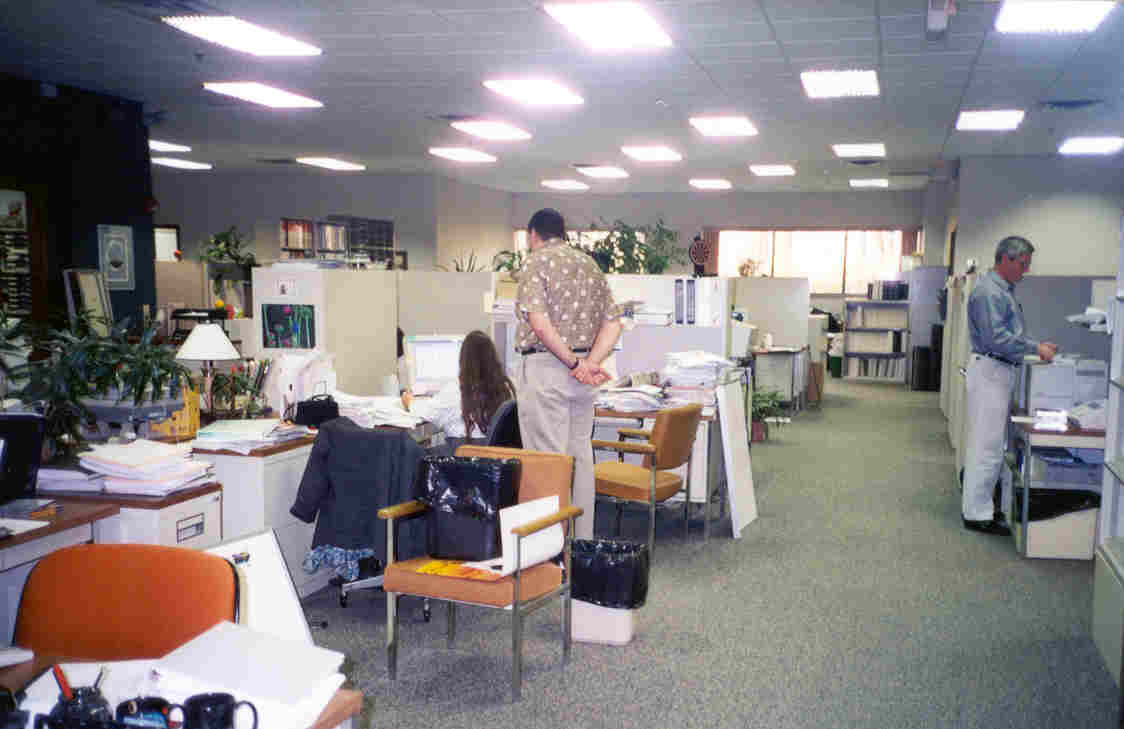 A low resolution photo of the company office